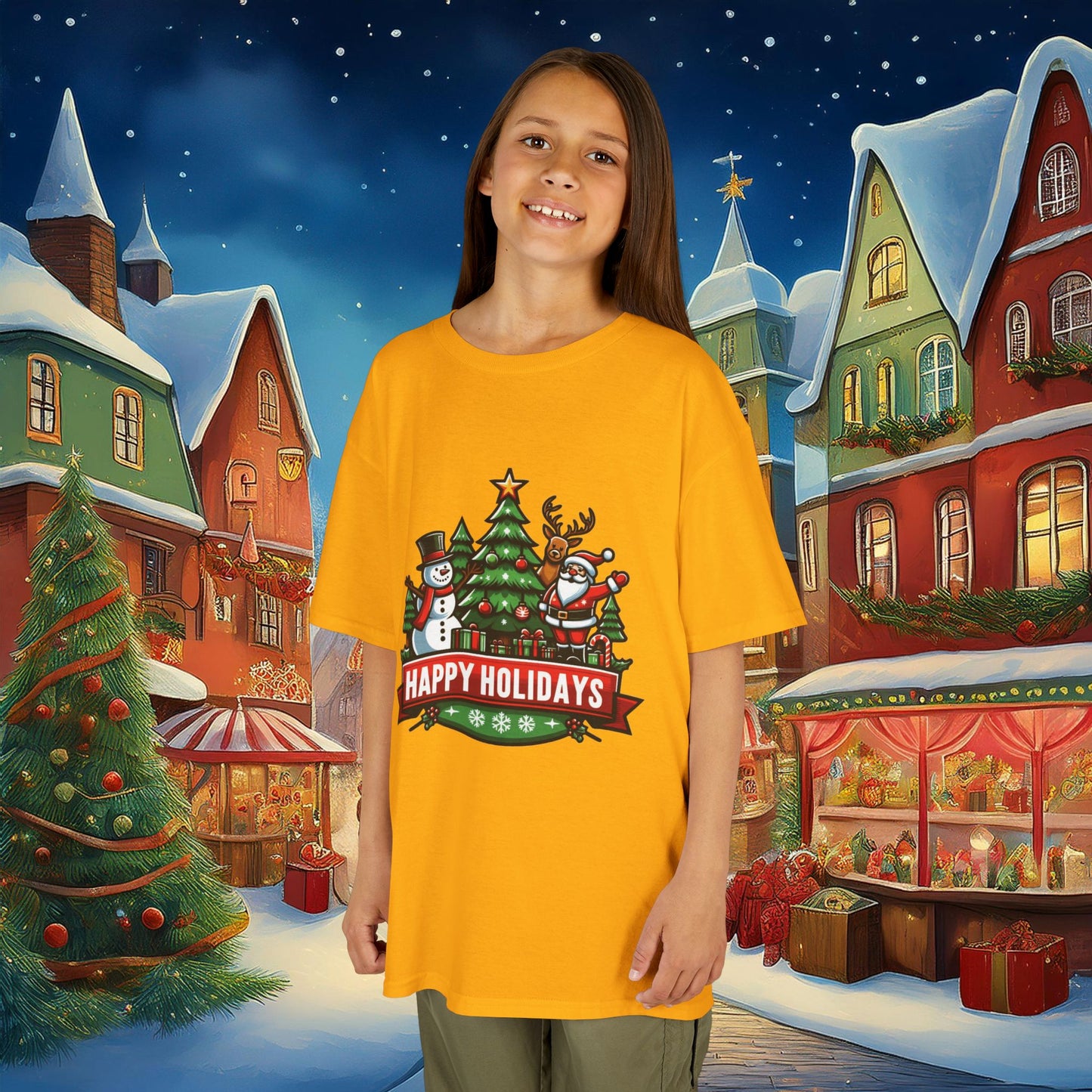 Happy Holidays Kids Tee