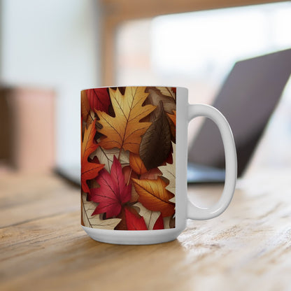 Autumn Leaves Ceramic Mugs (11oz\15oz)