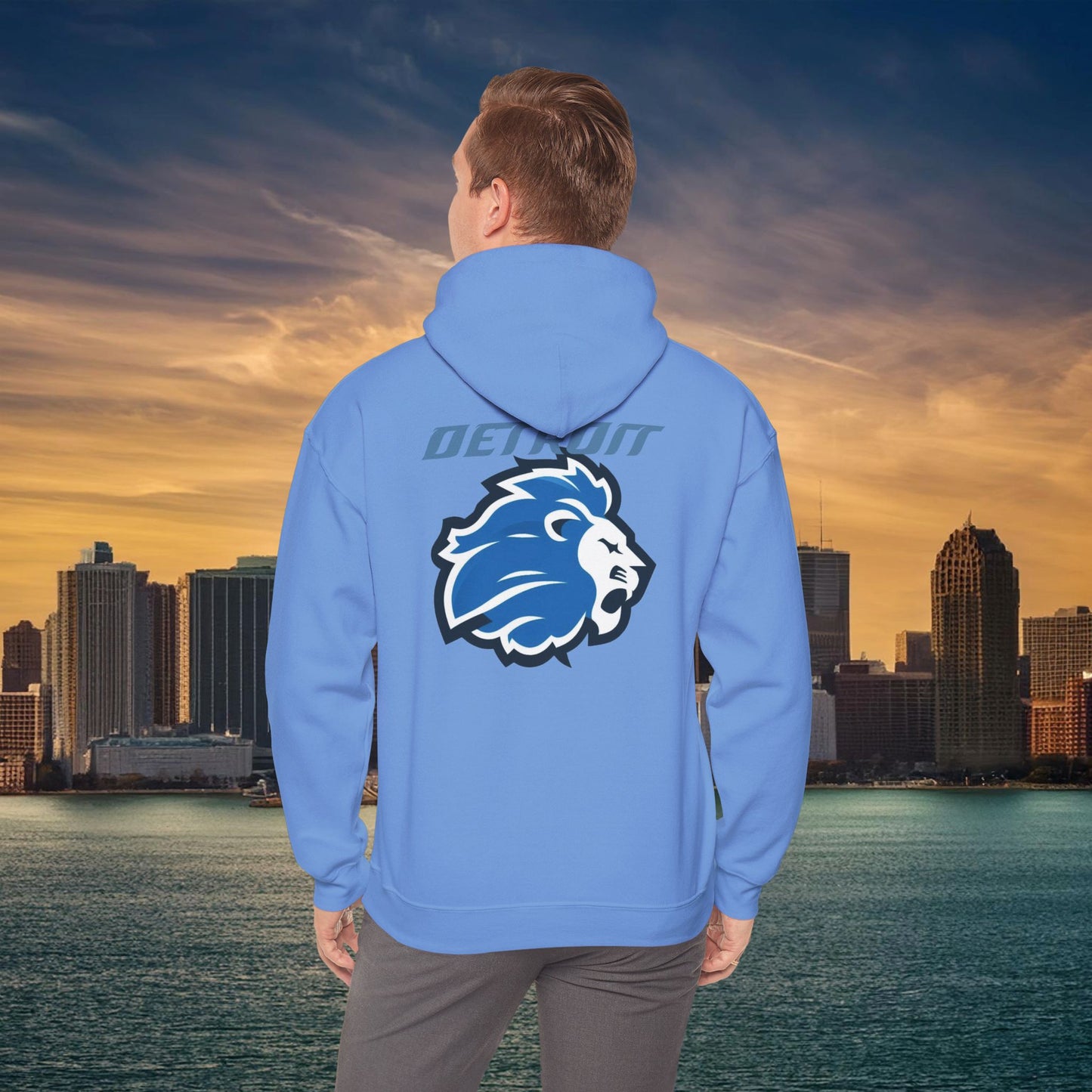 Detroit Football Logo Hoodie