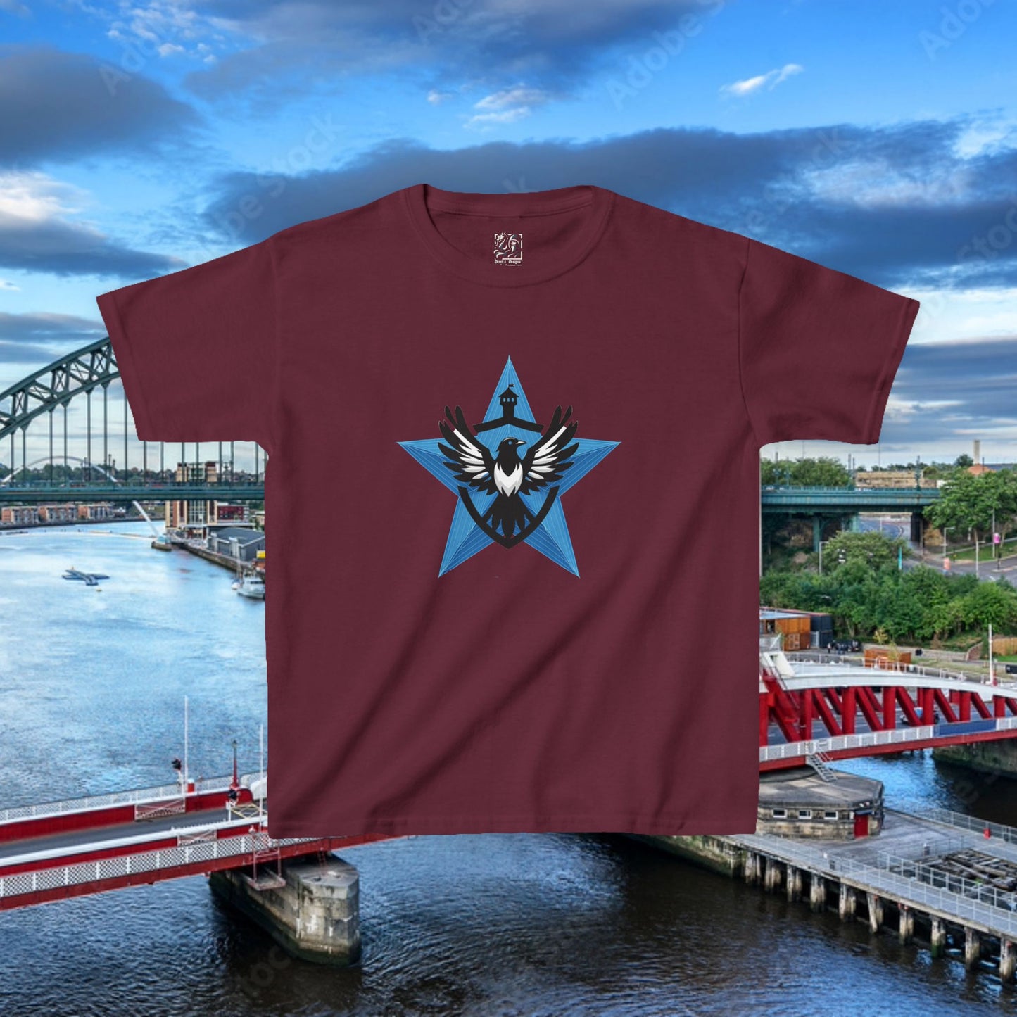 Newcastle United Blue Star Mags Kids Tee