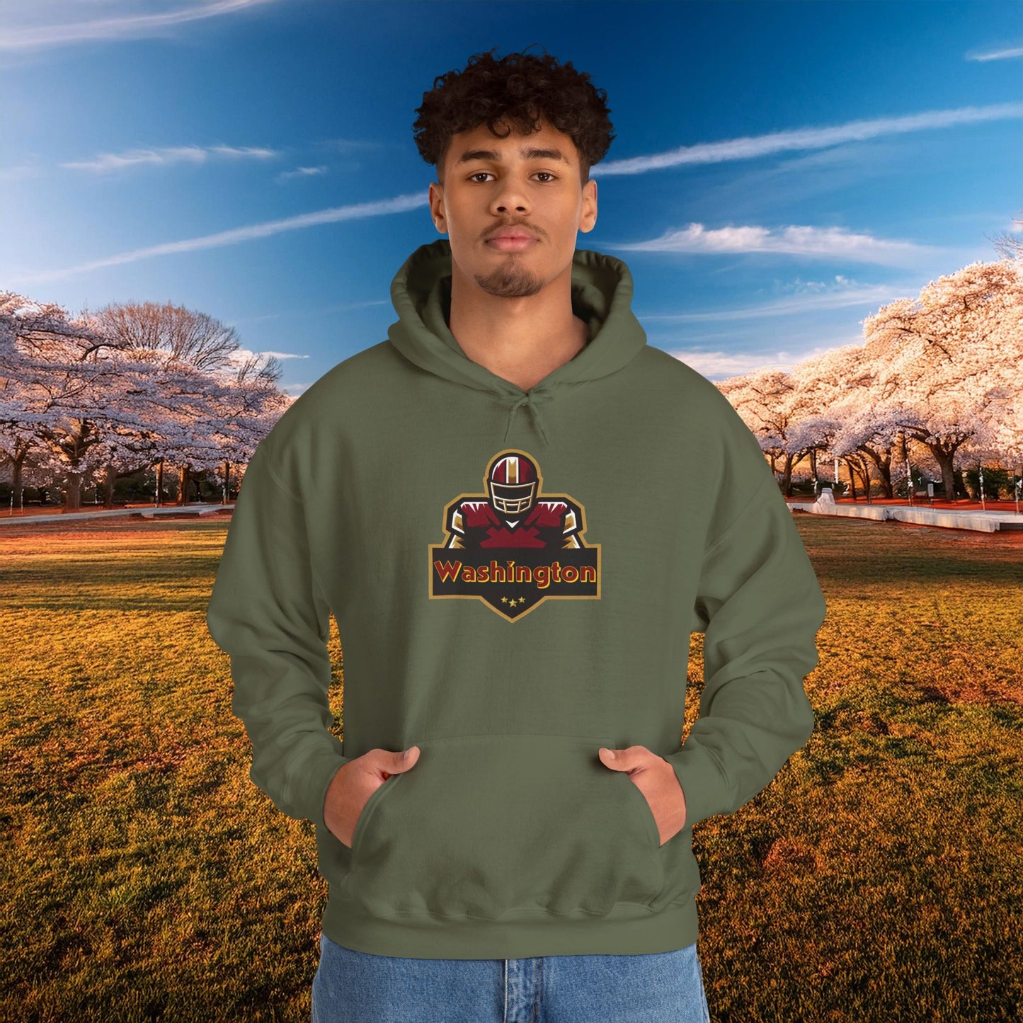 Washington Football Player Logo Hoodie