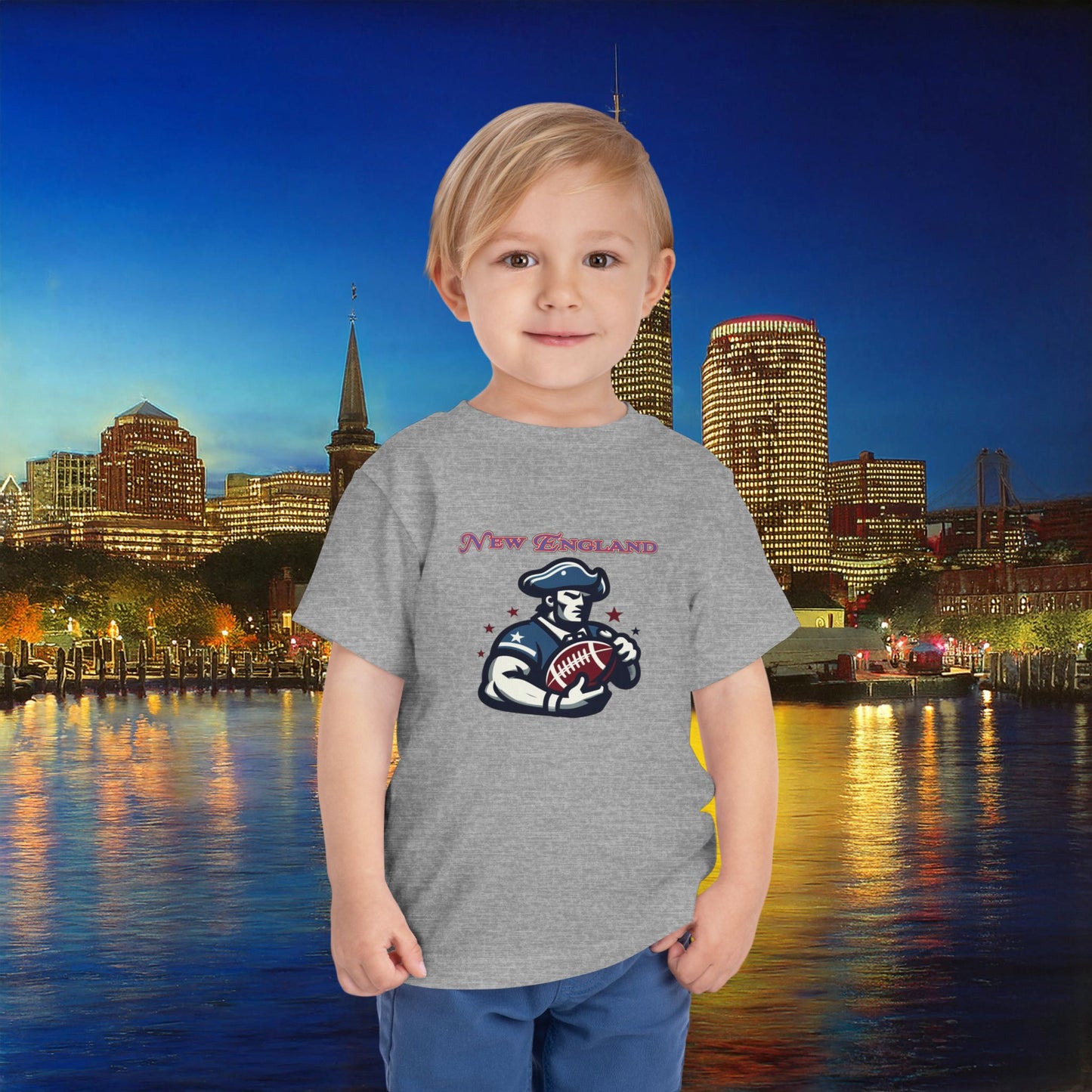 New England Football Toddler Tee