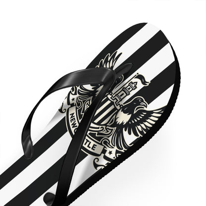 Newcastle United B&W Crest Flip Flops