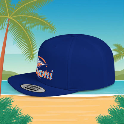 Miami Baseball Flat Bill Snapback