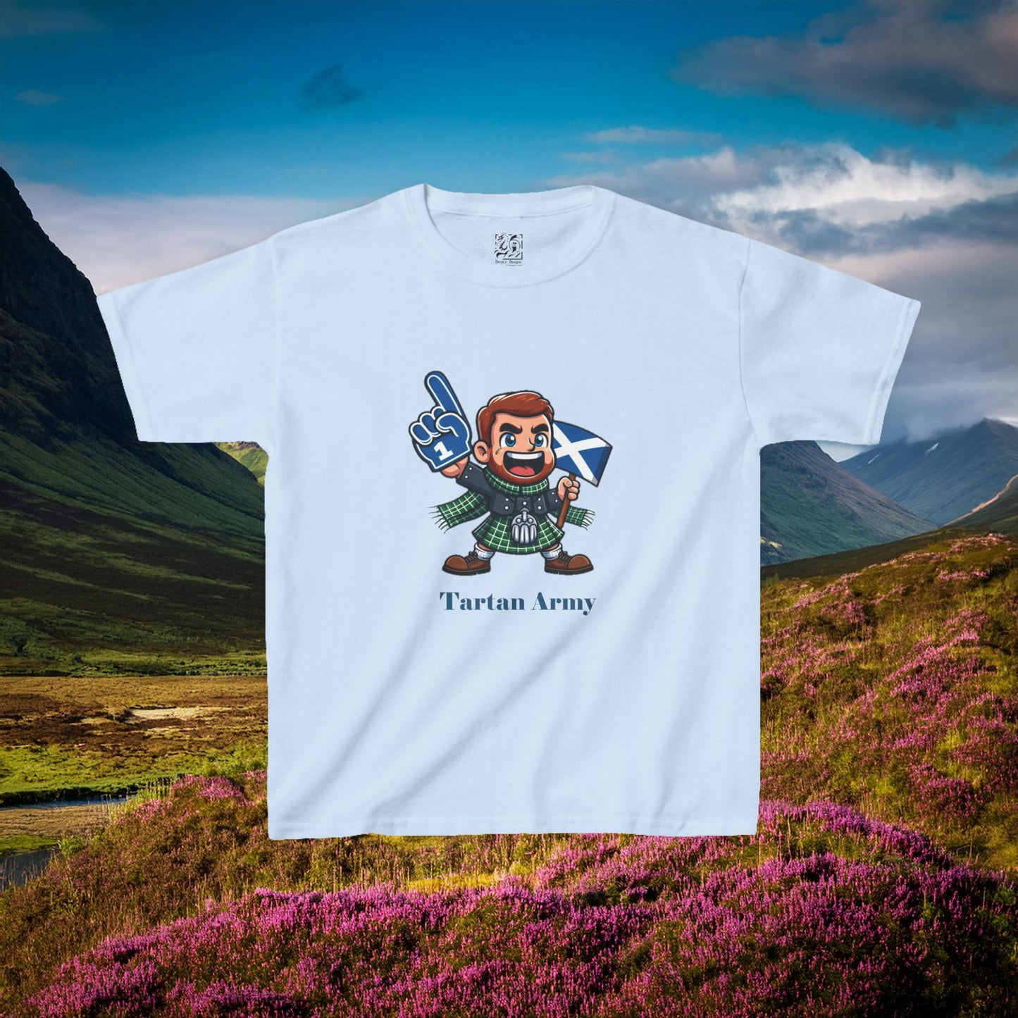 Scotland Tartan Army Kids Tee