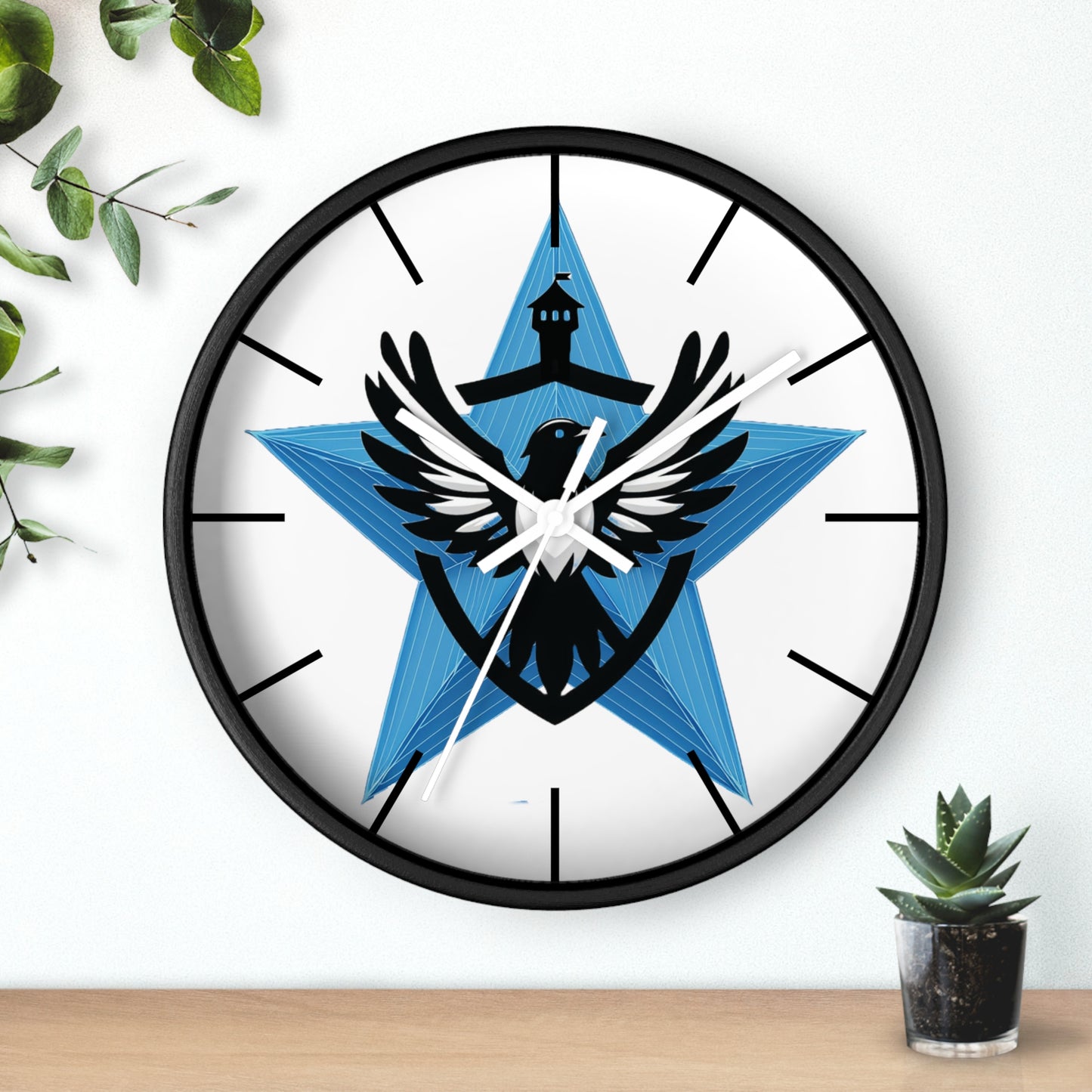 Blue Star Mags Wall Clock