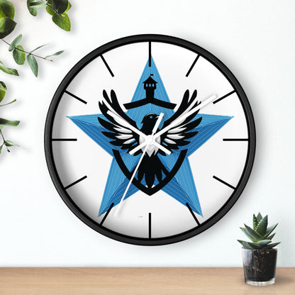 Blue Star Mags Wall Clock