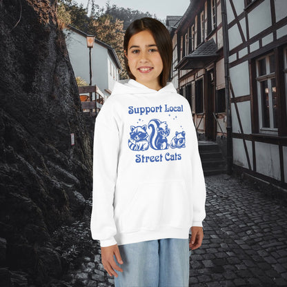 Support Local Street Cats Youth Hoodie