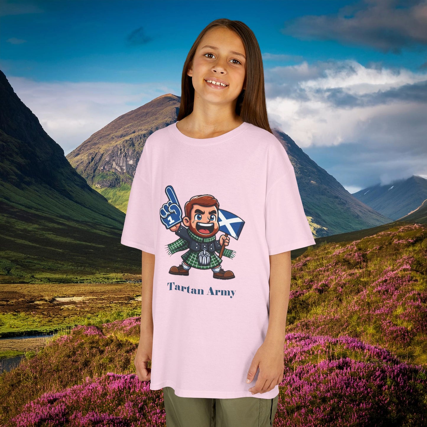 Scotland Tartan Army Kids Tee