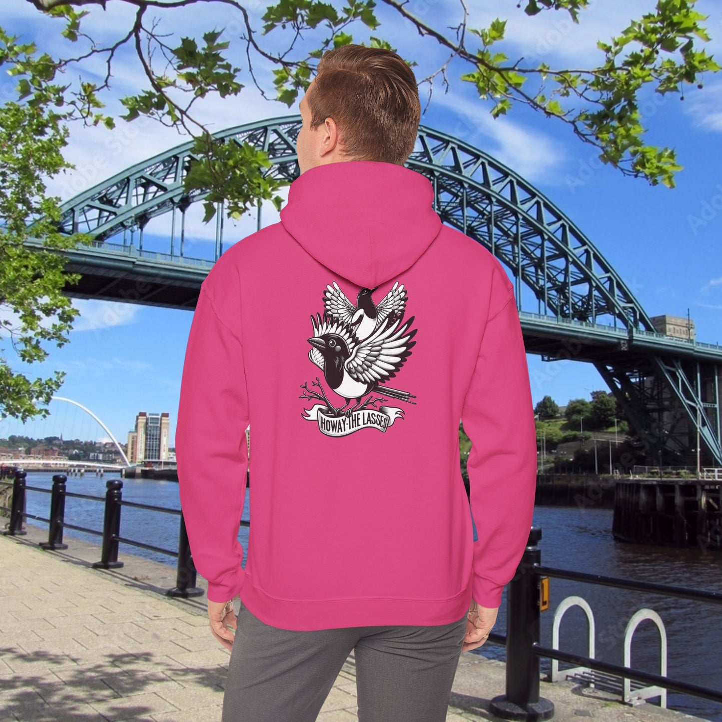 Newcastle United Howay The Lasses B&W (Twin Mags) Hoodie