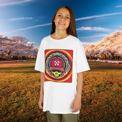 Psychedelic Funky W Skull Kids Tee