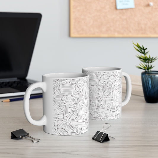 Topographic Ceramic Mug (11oz/15oz)