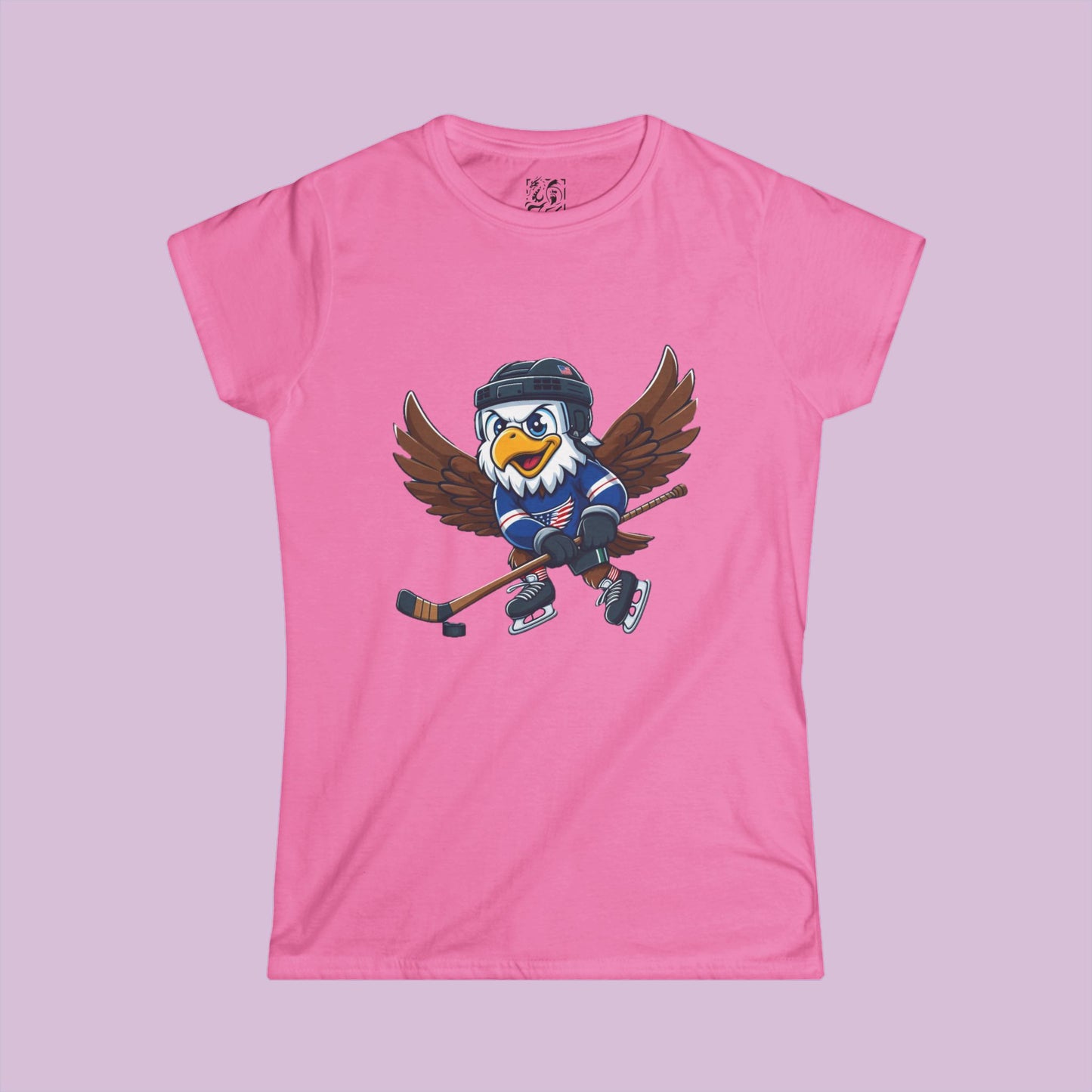 Washington Hockey Little Cap Women's Softstyle Tee