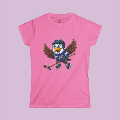 Washington Hockey Little Cap Women's Softstyle Tee