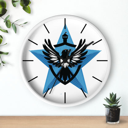 Blue Star Mags Wall Clock
