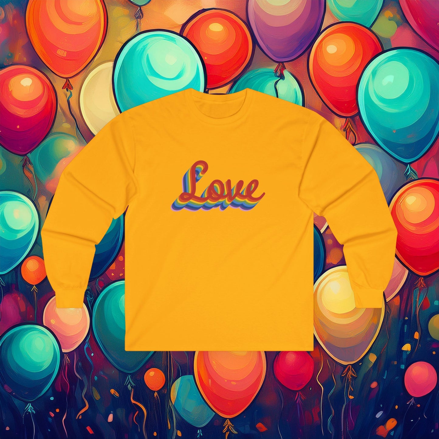 Rainbow Love Unisex Long Sleeve Tee