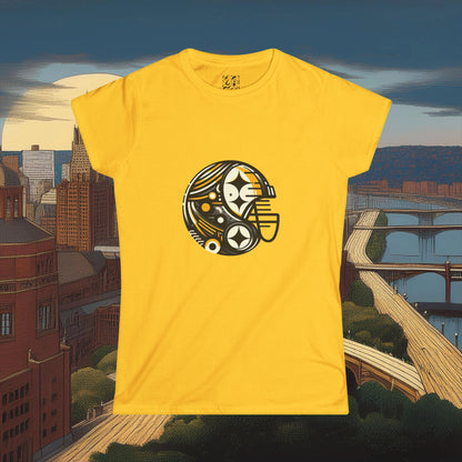Pittsburgh Football Crest Women's Softstyle Tee