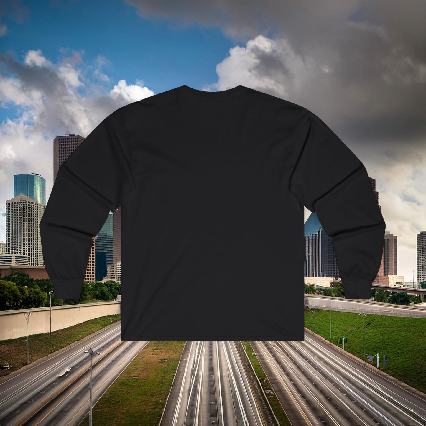 Houston Skull Long Sleeve Tee