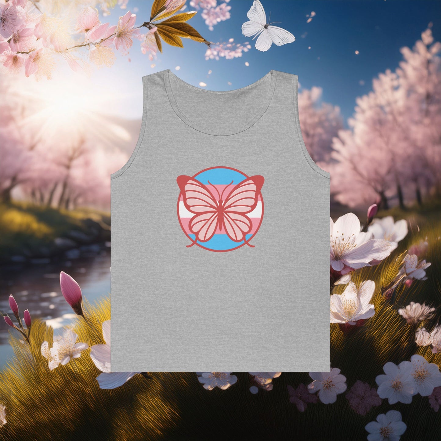 The T Elders Butterfly Unisex Heavy Cotton Tank Top