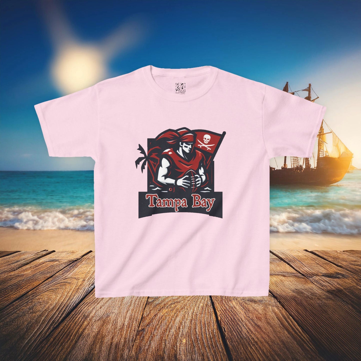 Tampa Bay Football Player Kids Tee