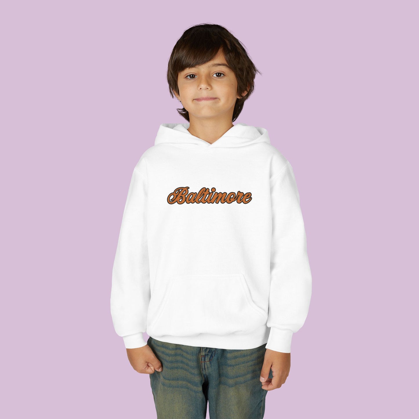 Baltimore Baseball Mini Oriole Youth Hoodie