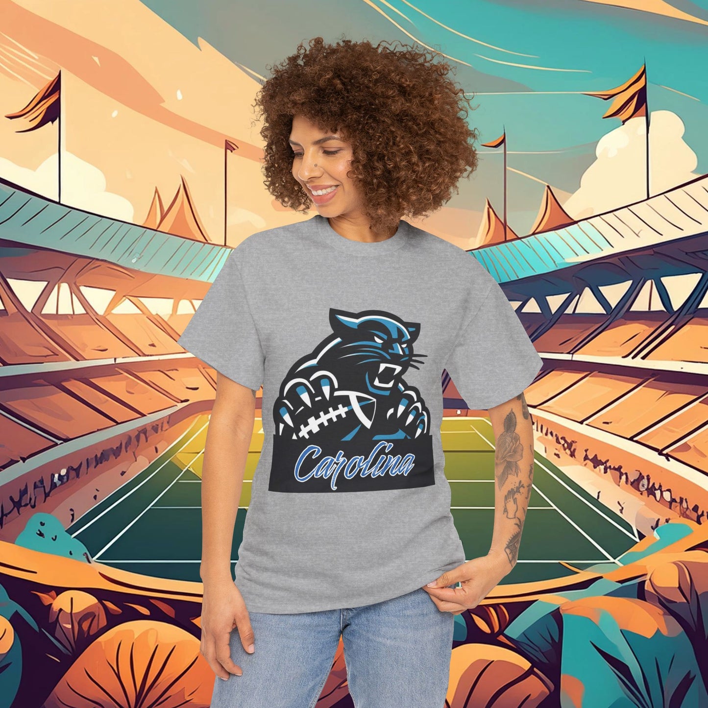 Carolina Football Crest Tee
