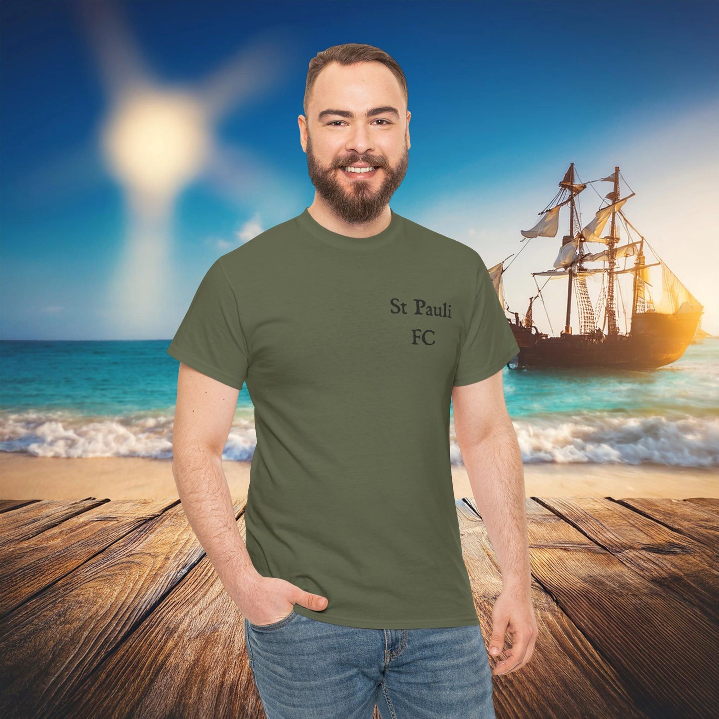 St Pauli Pirate Soccer Tee