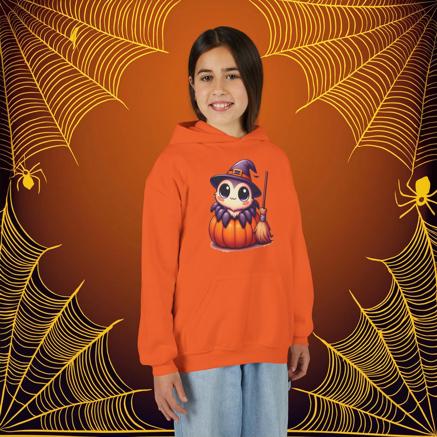 Halloween Spider Youth Hoodie