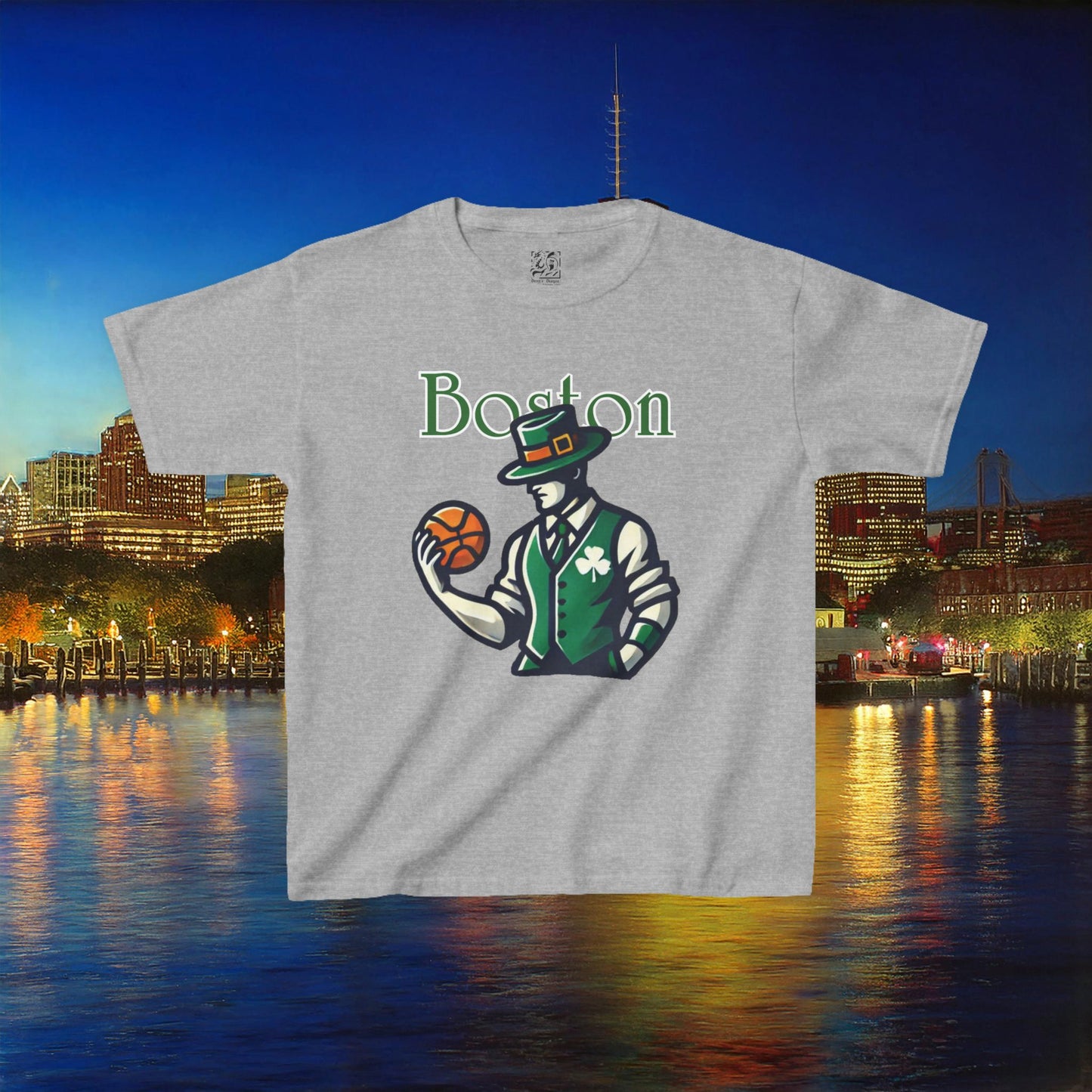 Boston Basketball Kids Tee