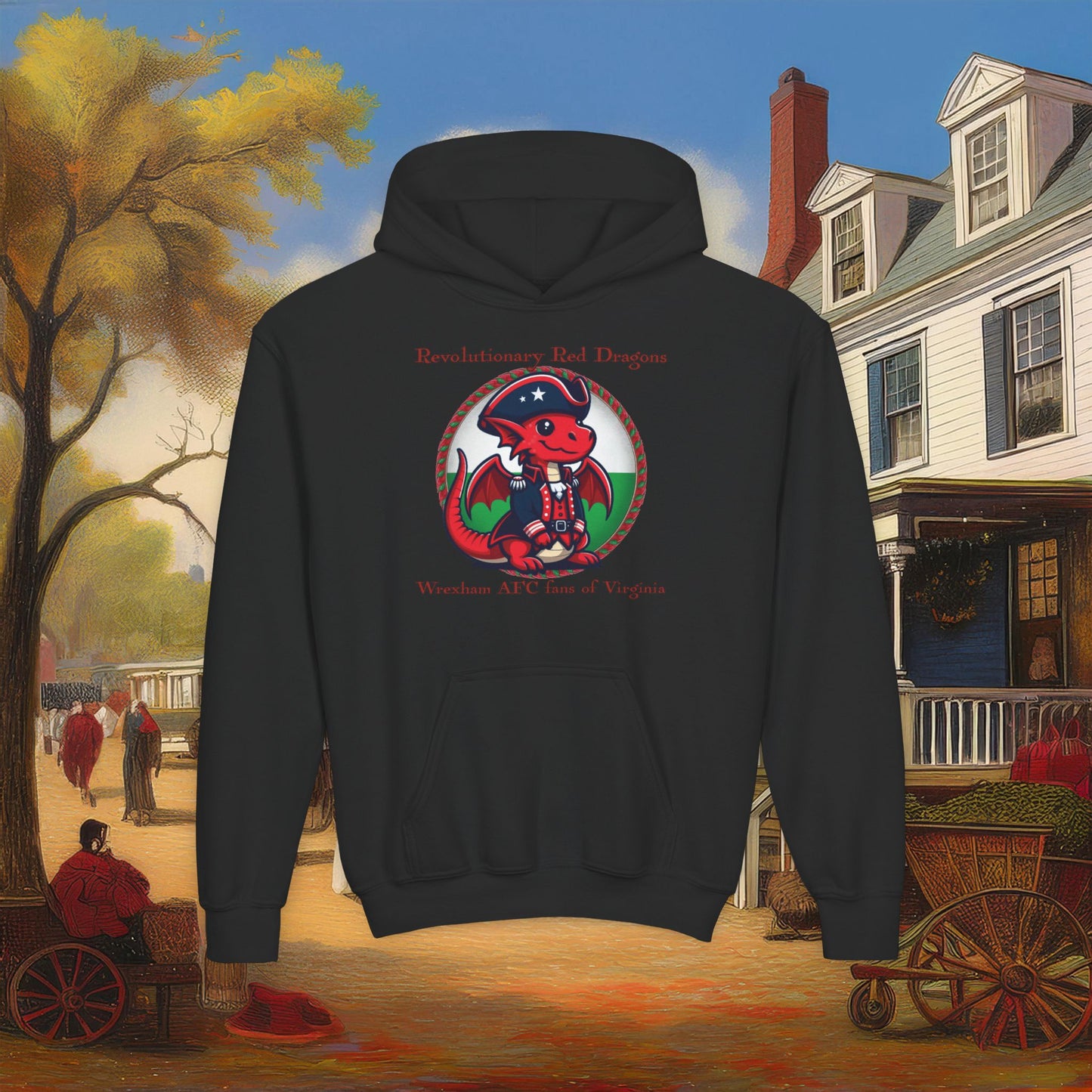 Mini Revolutionary Red Dragons Youth Hoodie