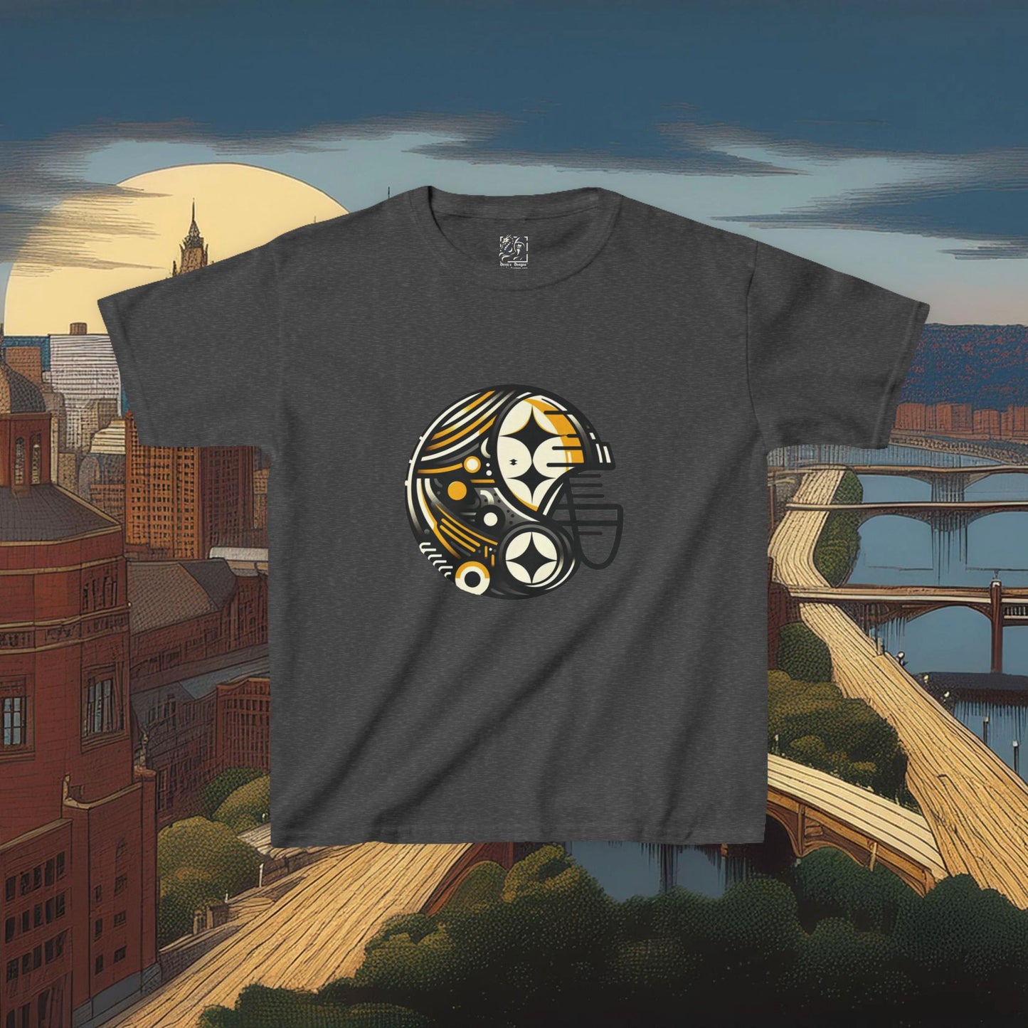 Pittsburgh Football Crest Kids Tee