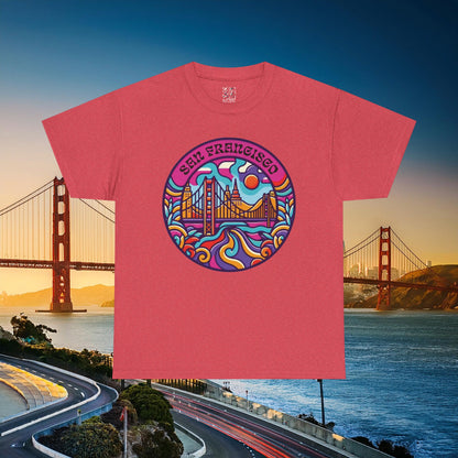 Vibrant San Francisco Psychedelic Tee