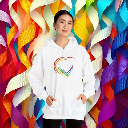 Rainbow Heart Unisex Hoodie
