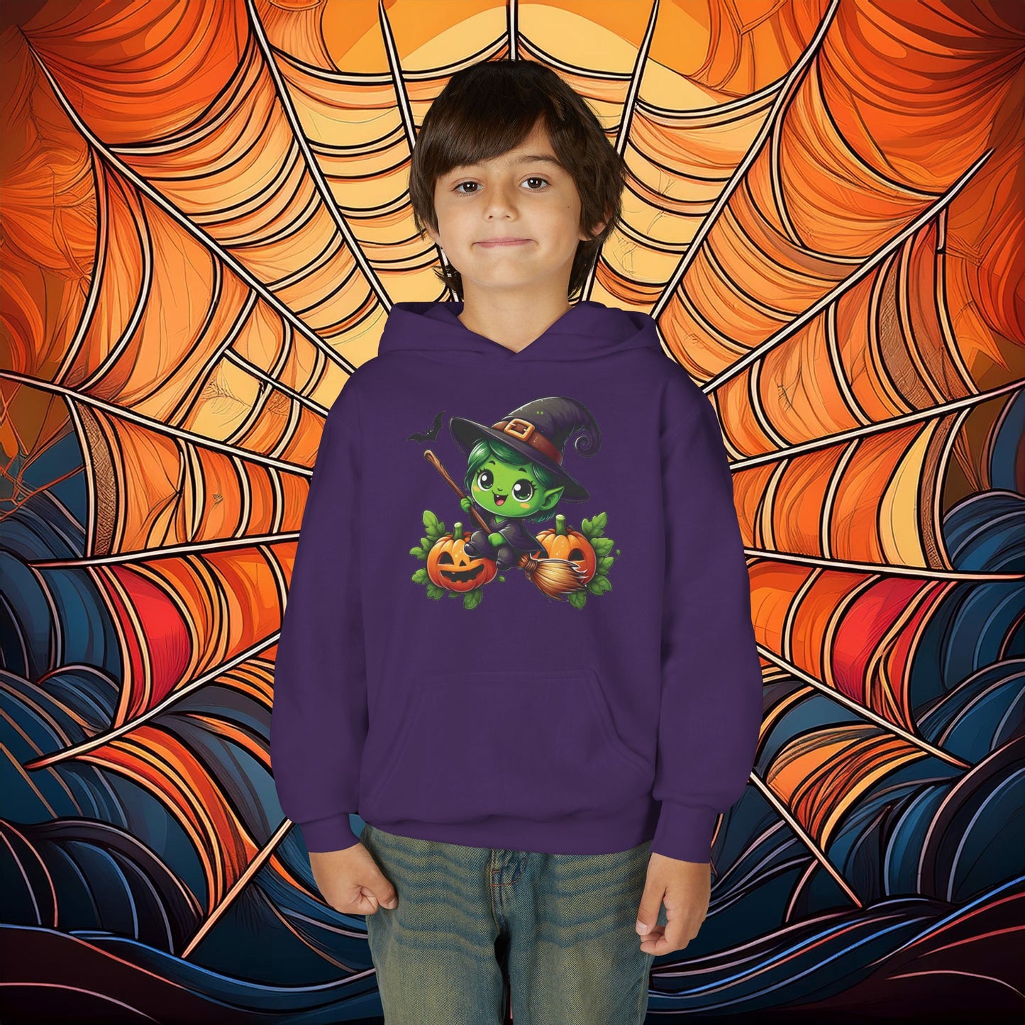 Cute Witch Youth Hoodie