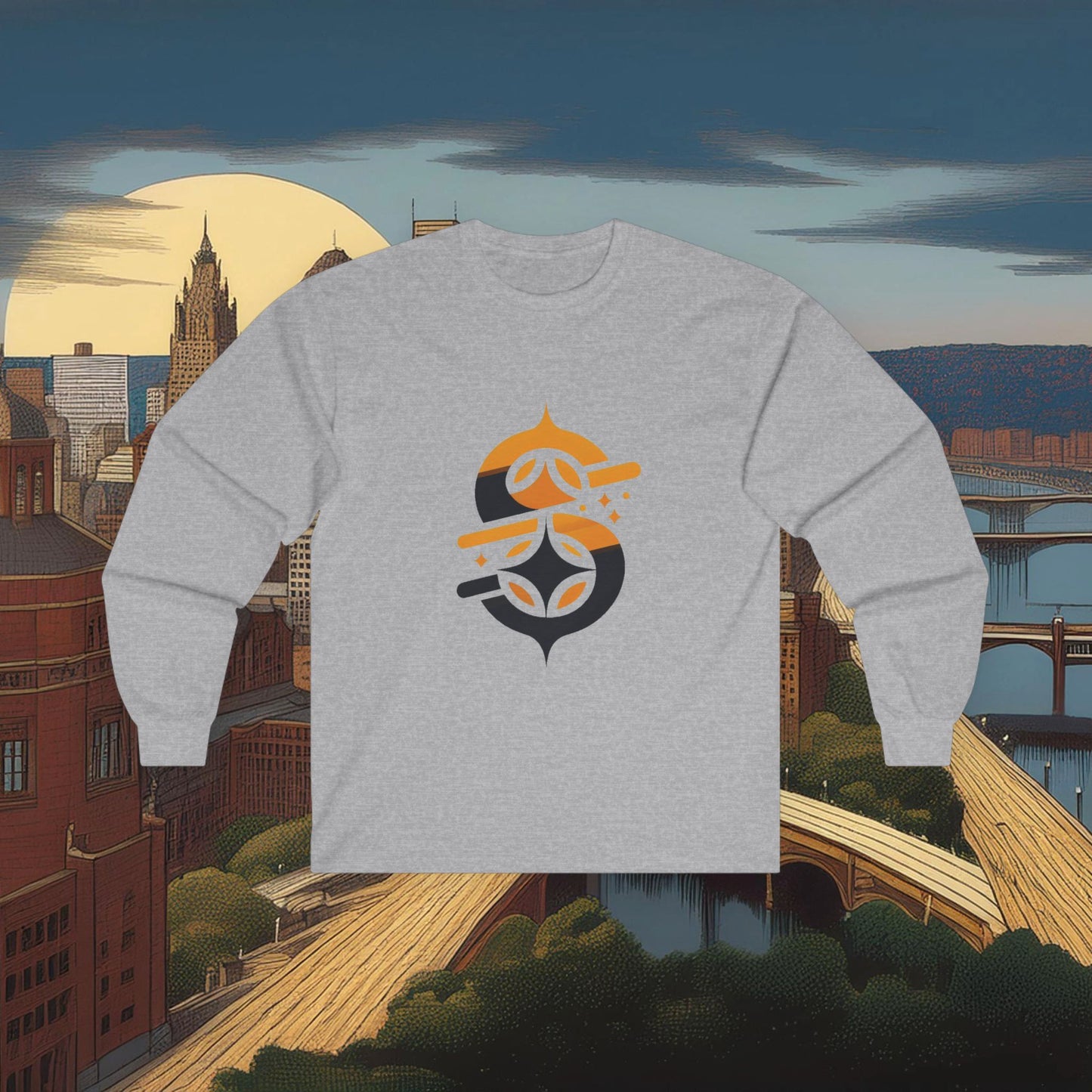 Pittsburgh Football Logo Long Sleeve Tee