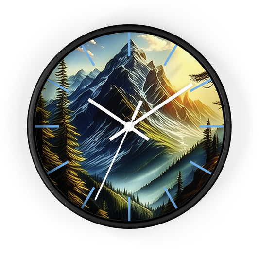 Mystic Mountains Wall Clock