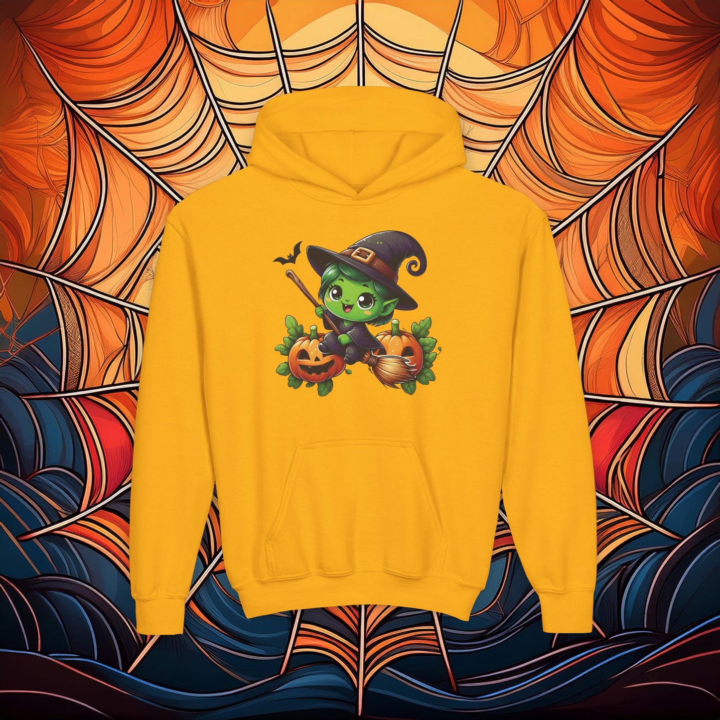 Cute Witch Youth Hoodie