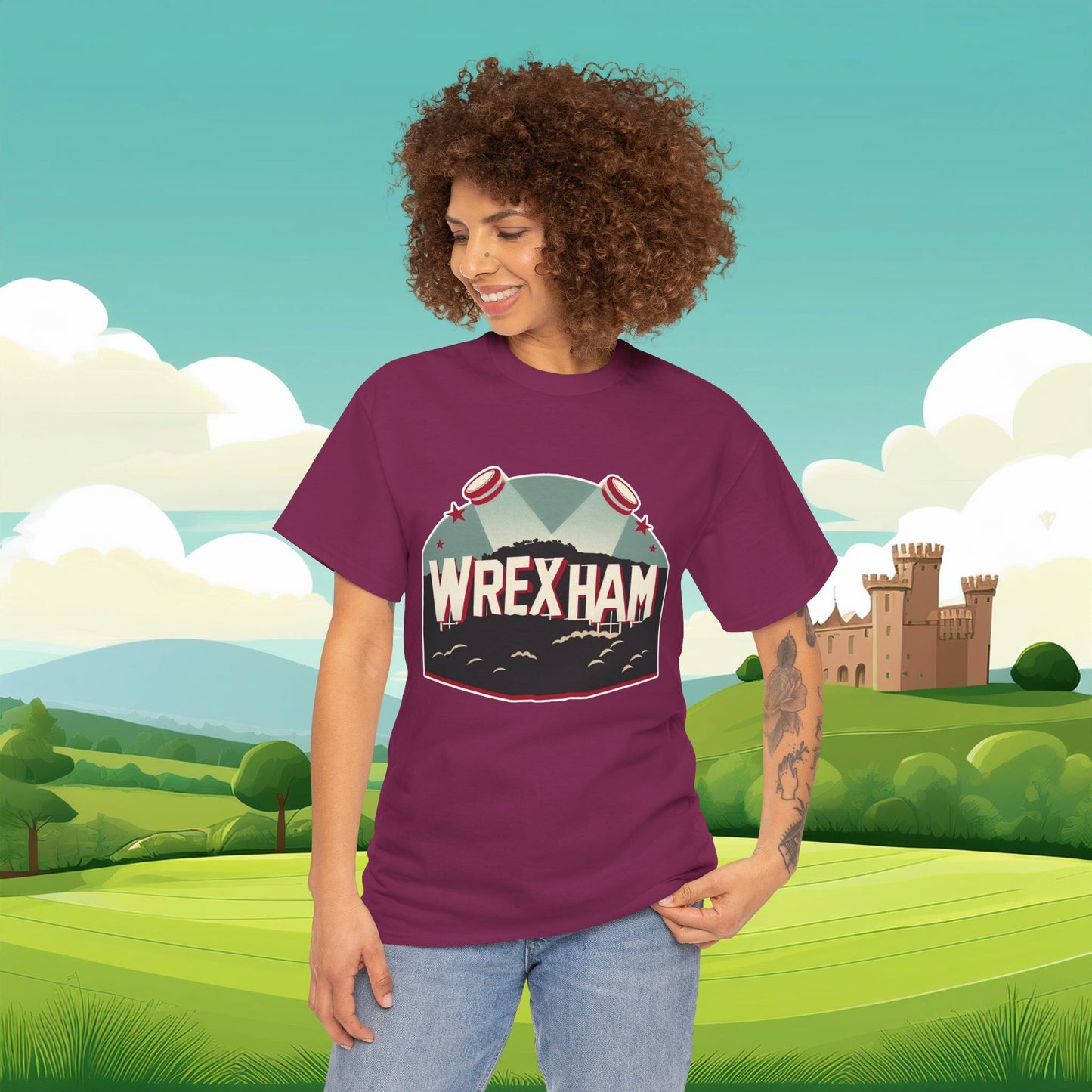 Wrexham Hollywood Sign Tee