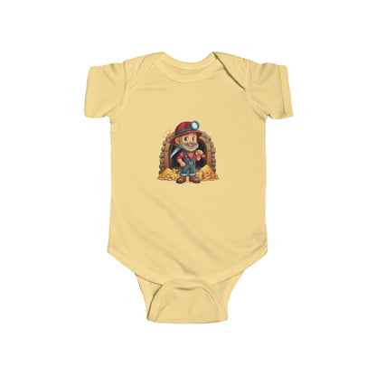 San Francisco Football Cartoon Miner Infant Bodysuit