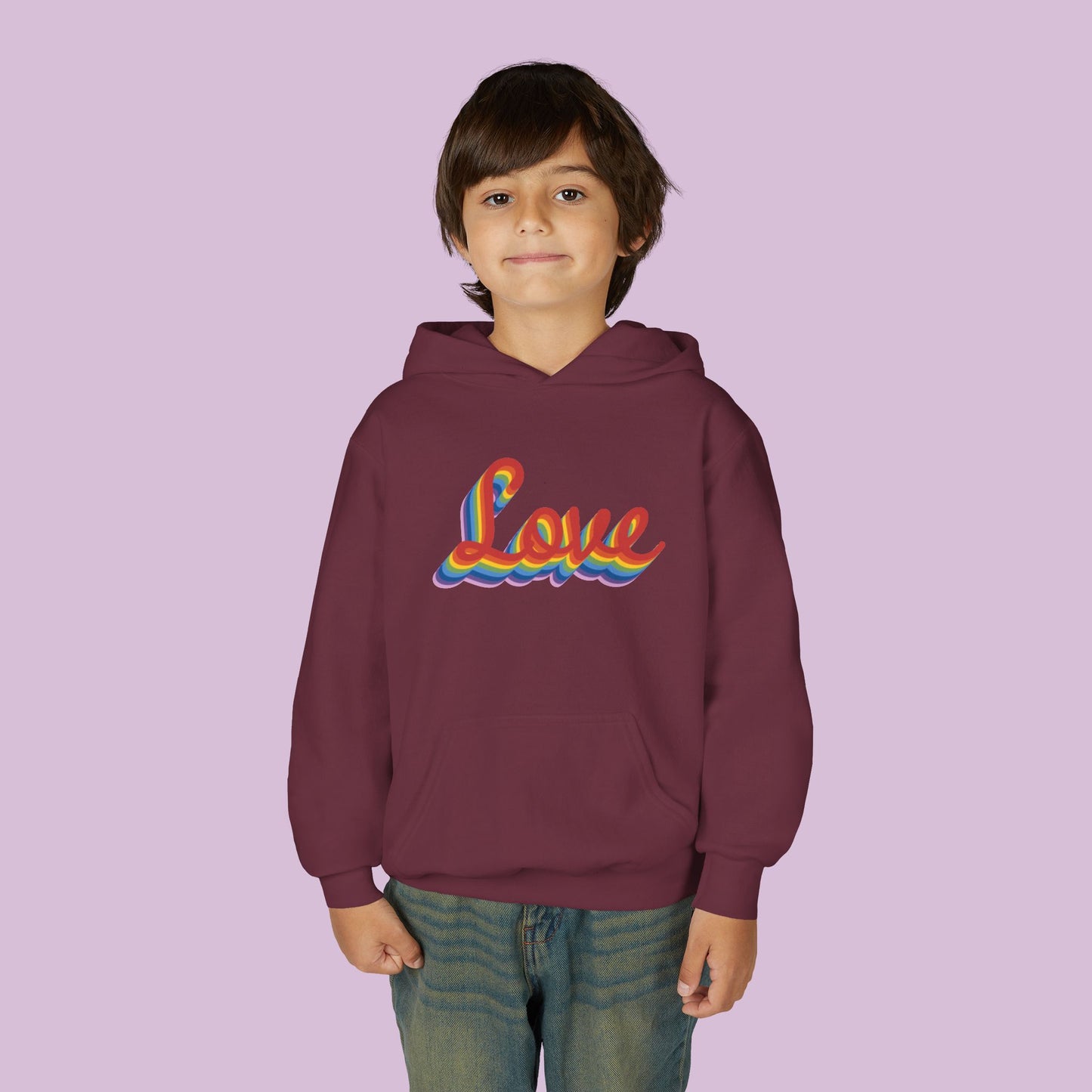 Rainbow Love Youth Hoodie