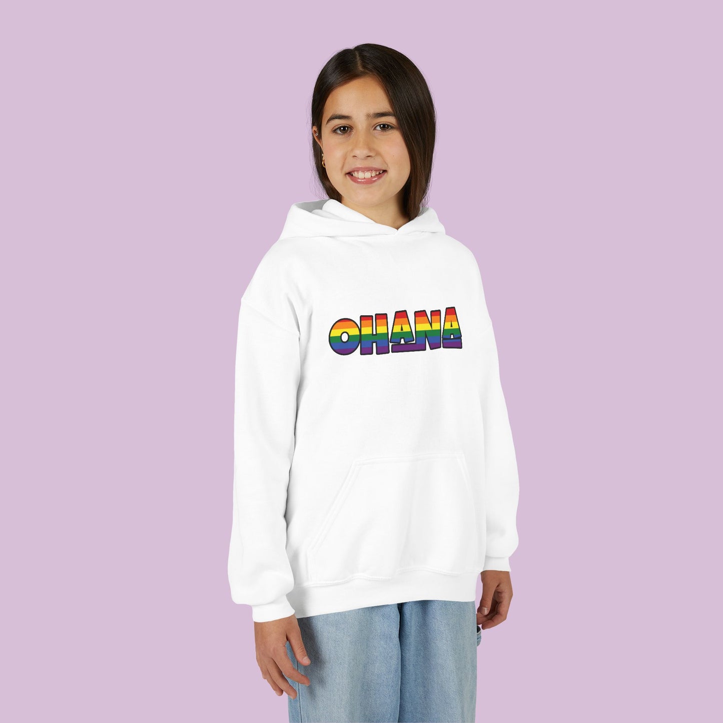Rainbow Ohana Youth Hoodie