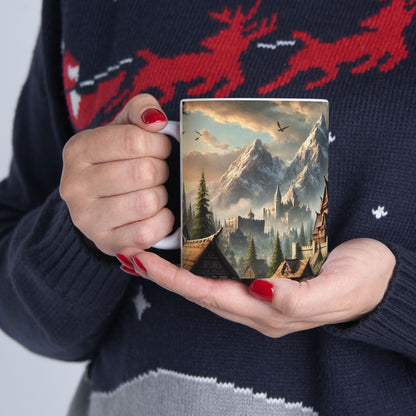 Mountain Village Mist Ceramic Mugs (11oz\15oz)