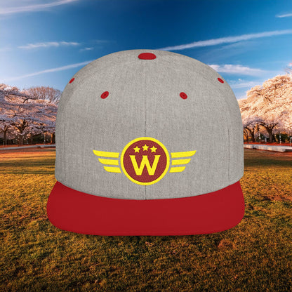 Washington DC Football Logo Flat Bill Snapback