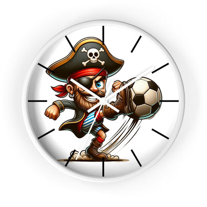 Pirate Soccer Wall Clock