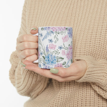 Floral Watercolor Ceramic Mug (11oz/15oz)