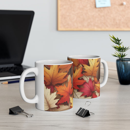 Autumn Leaves Ceramic Mugs (11oz\15oz)
