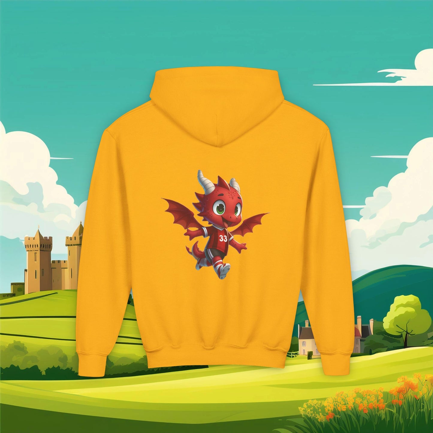 Wrecsam Mini Red Dragon Youth Hoodie