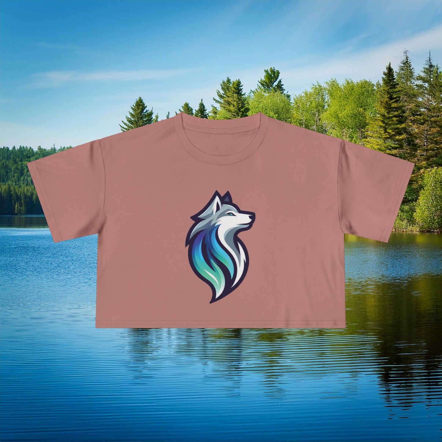 Timber Wolf Women's Crop Tee