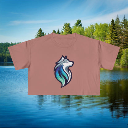 Timber Wolf Women's Crop Tee