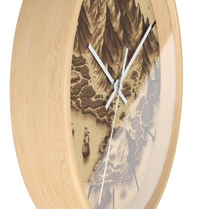Island Map Wall Clock